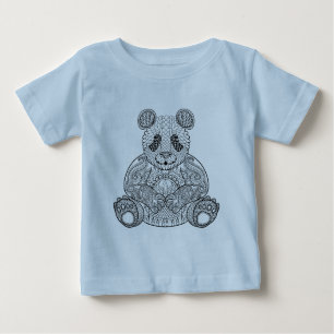 Inspirierter Stammes- Panda Baby T-shirt