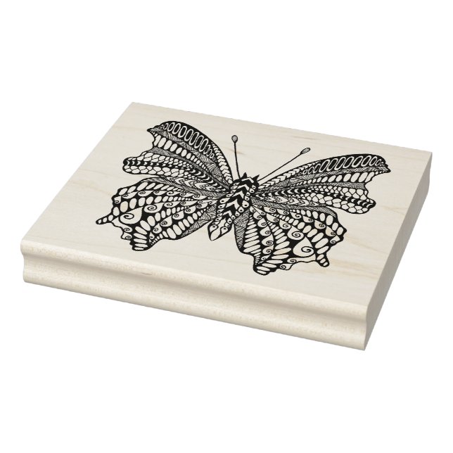 Inspirierter Tropenschmetterling Gummistempel (Stempel)