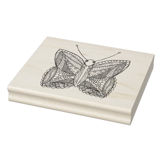 Inspirierter Tropenschmetterling Gummistempel (Stempel)