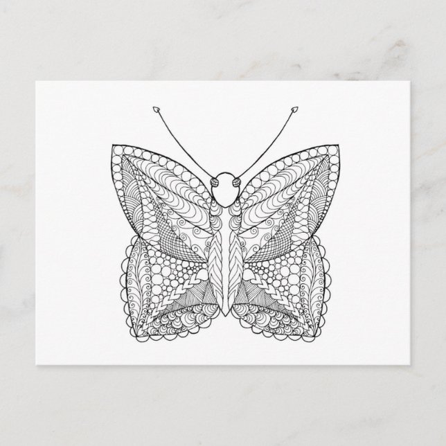 Inspirierter Tropenschmetterling Postkarte (Vorderseite)