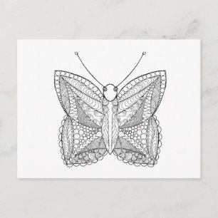 Inspirierter Tropenschmetterling Postkarte
