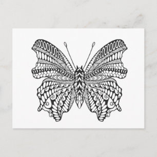 Inspirierter Tropenschmetterling Postkarte