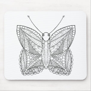 Inspirierter tropischer Entwurfs-Schmetterling Mousepad