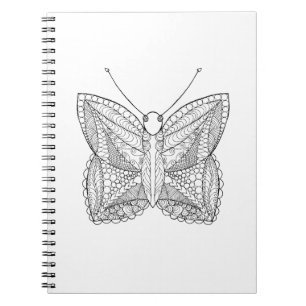 Inspirierter tropischer Entwurfs-Schmetterling Notizblock