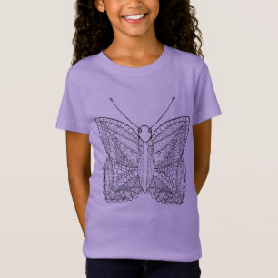 Inspirierter tropischer Entwurfs-Schmetterling T-Shirt