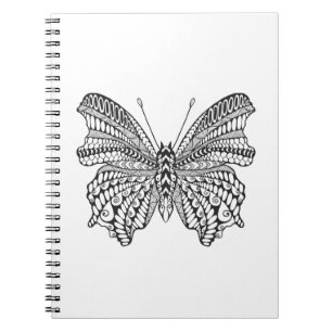 Inspirierter tropischer Schmetterling Notizblock