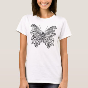Inspirierter tropischer Schmetterling T-Shirt