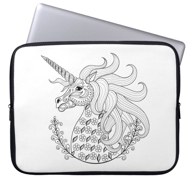 Inspirierter Unicorn Laptopschutzhülle (Vorderseite)