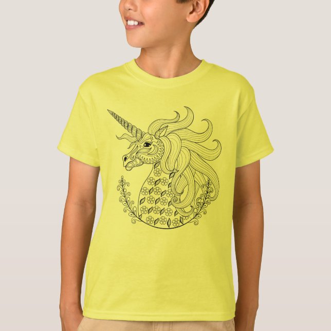Inspirierter Unicorn T-Shirt (Vorderseite)