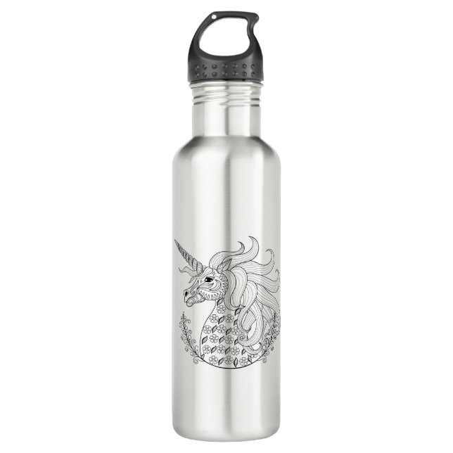 Inspirierter Unicorn Trinkflasche (Vorderseite)