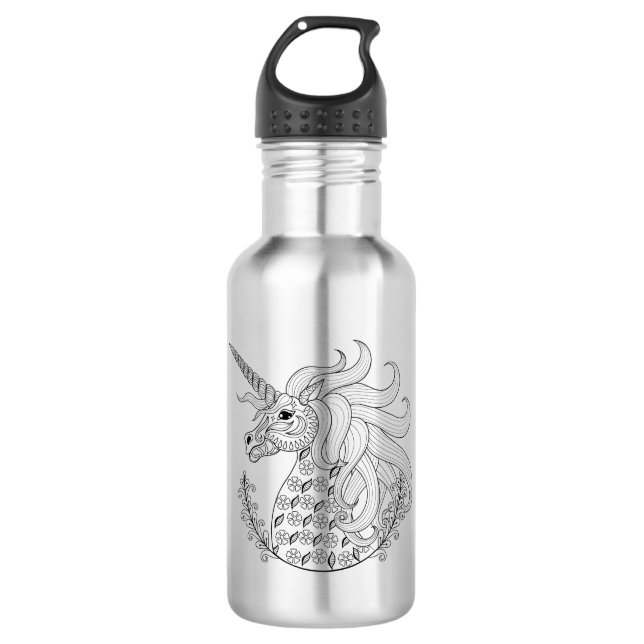 Inspirierter Unicorn Trinkflasche (Vorderseite)