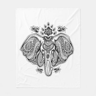 Inspirierter Vintage-Indelefant Fleecedecke