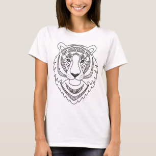 Inspirierter weißer Tiger T-Shirt