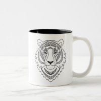 Inspirierter weißer Tiger