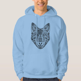 Inspirierter Wolfkopf Hoodie