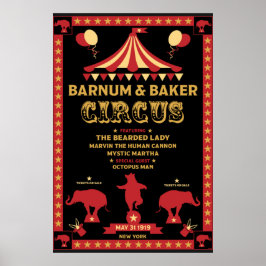 Inspirierter Zirkus Poster
