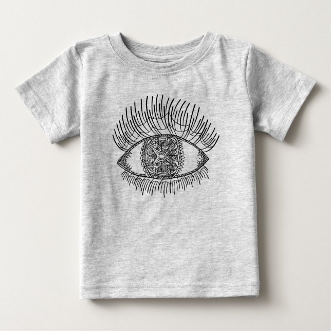 Inspiriertes Auge Baby T-shirt (Vorderseite)