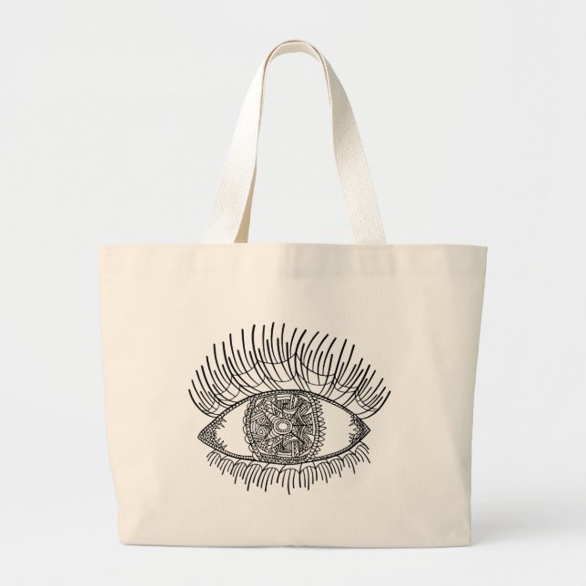 Inspiriertes Auge Jumbo Stoffbeutel (Vorne)