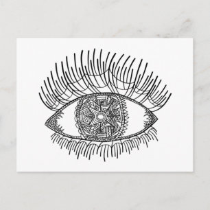 Inspiriertes Auge Postkarte