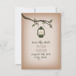 Inspiriertes Camping Lantern Save the Date