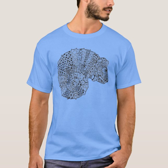 Inspiriertes Chamäleon 2 T-Shirt (Vorderseite)