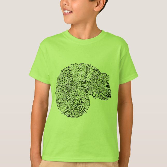 Inspiriertes Chamäleon 2 T-Shirt (Vorderseite)