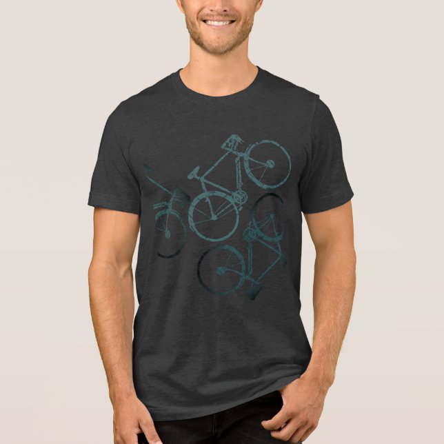 Inspiriertes Cooles Fahrrad für Grafische Fahrräde Tri-Blend Shirt (Vorderseite)