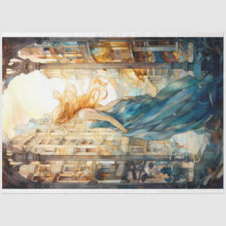 Inspiriertes Dekoupage Tissue-Papier aus Hartglas Seidenpapier