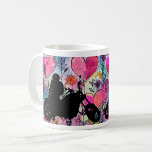 Inspiriertes Design für Abenteuer und Fahrradfahre Kaffeetasse