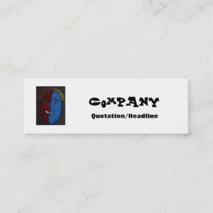 Inspiriertes dünnes Geschäft/Schmuck/Kunst-Umbau Mini Visitenkarte