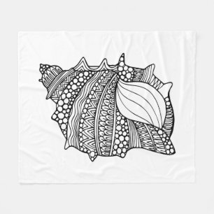 Inspiriertes Gekritzel Fleecedecke