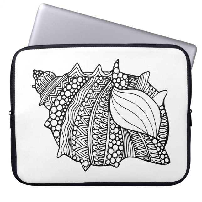 Inspiriertes Gekritzel Laptopschutzhülle (Vorderseite)