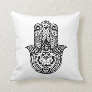 Inspiriertes Hamsa Symbol Kissen