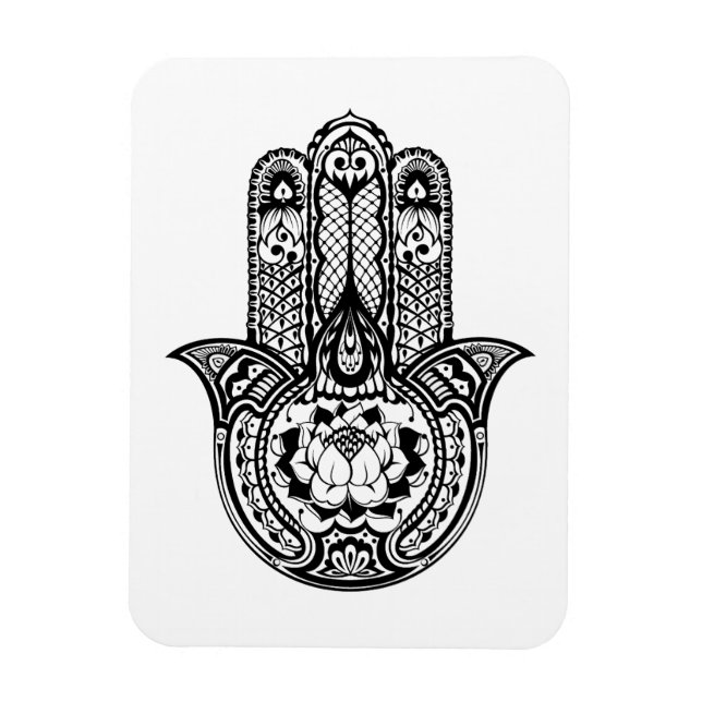 Inspiriertes Hamsa-Symbol Magnet (Vertikal)