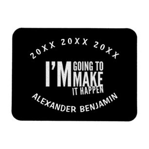 Inspiriertes Motivieren, das Jahr zu gestalten Magnet