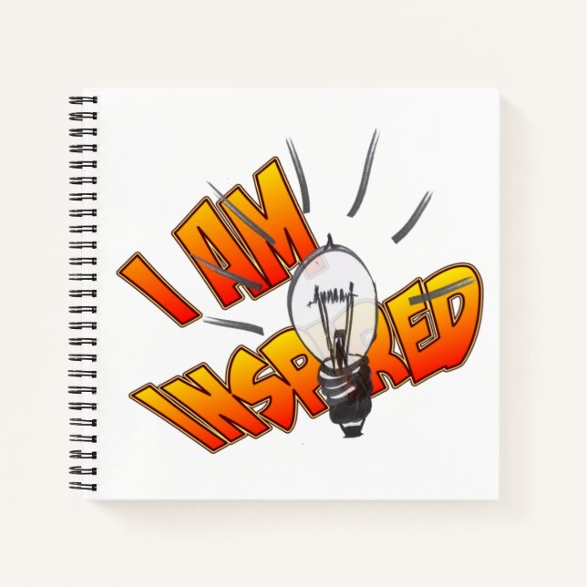 Inspiriertes Notebook Notizbuch (Vorderseite)