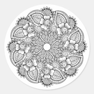 Inspiriertes Round-Design Runder Aufkleber