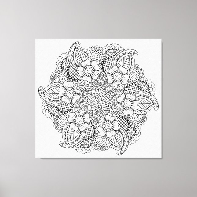 Inspiriertes Round-Element 6 Leinwanddruck (Vorderseite)