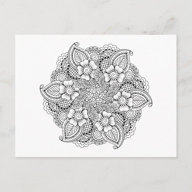 Inspiriertes Round-Element Postkarte (Vorderseite)