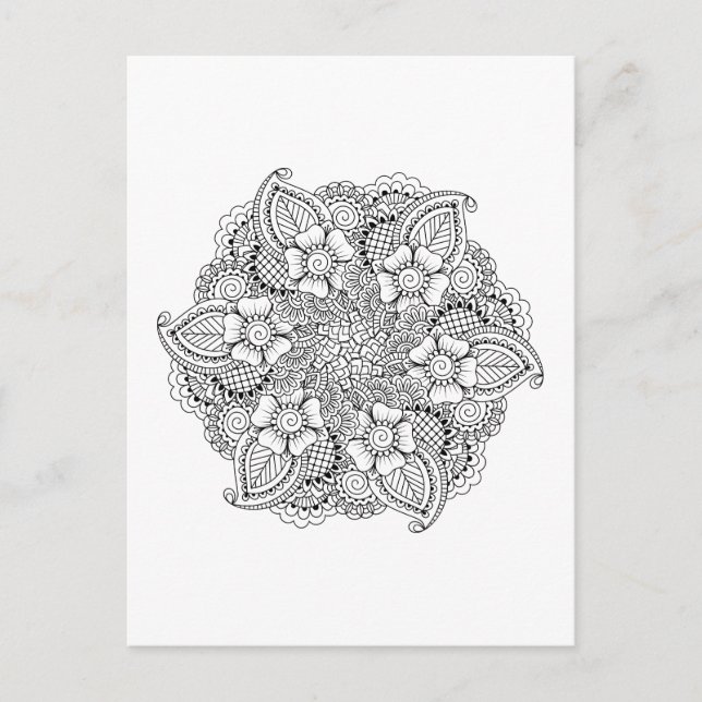 Inspiriertes Round-Element Postkarte (Vorderseite)