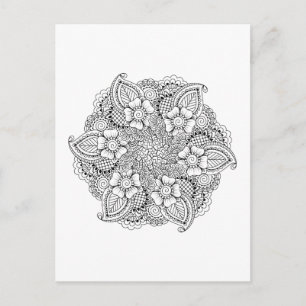 Inspiriertes Round-Element Postkarte