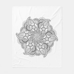 Inspiriertes rundes Element Fleecedecke