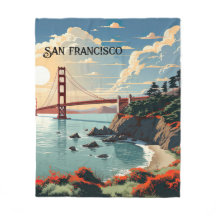Inspiriertes San Francisco Fleece Blanket