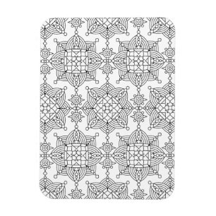 Inspiriertes Stammes- künstlerisches Muster Magnet