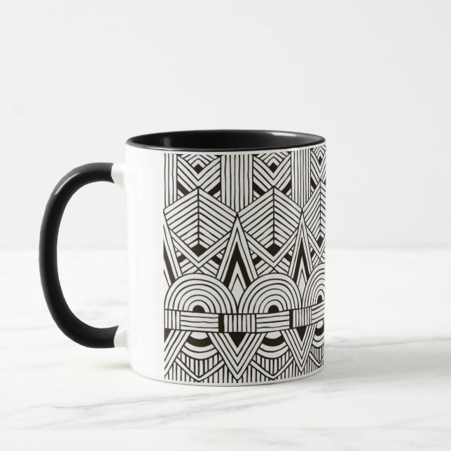 Inspiriertes Stammes- Muster Tasse (Links)