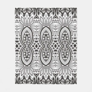 Inspiriertes Stammes- Zeichnen Fleecedecke