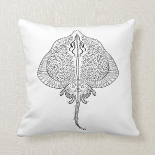Inspiriertes Stingray-Totem Kissen