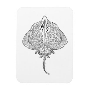 Inspiriertes Stingray Totem Magnet