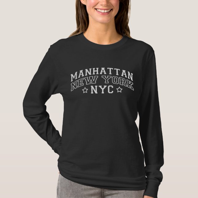 Inspiriertes T-Shirt MANHATTANS - NEW YORK (Vorderseite)