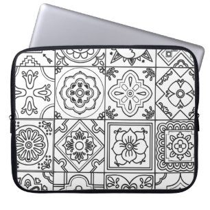 Inspiriertes Talavera-Muster Laptopschutzhülle